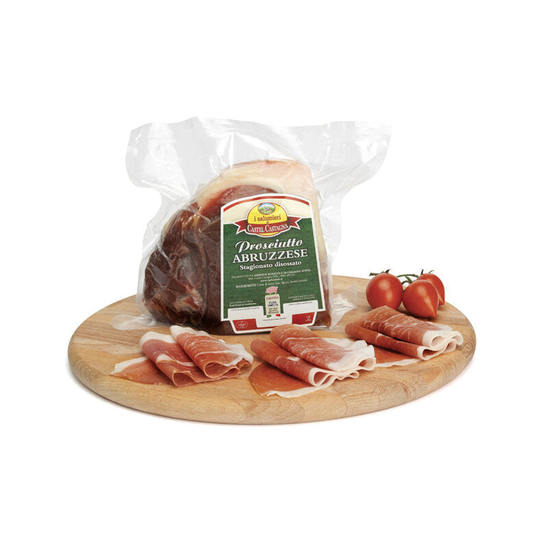 Confezione orientativa di Trancio di Prosciutto abruzzese del I salumieri di Castel Castagna, Italia
