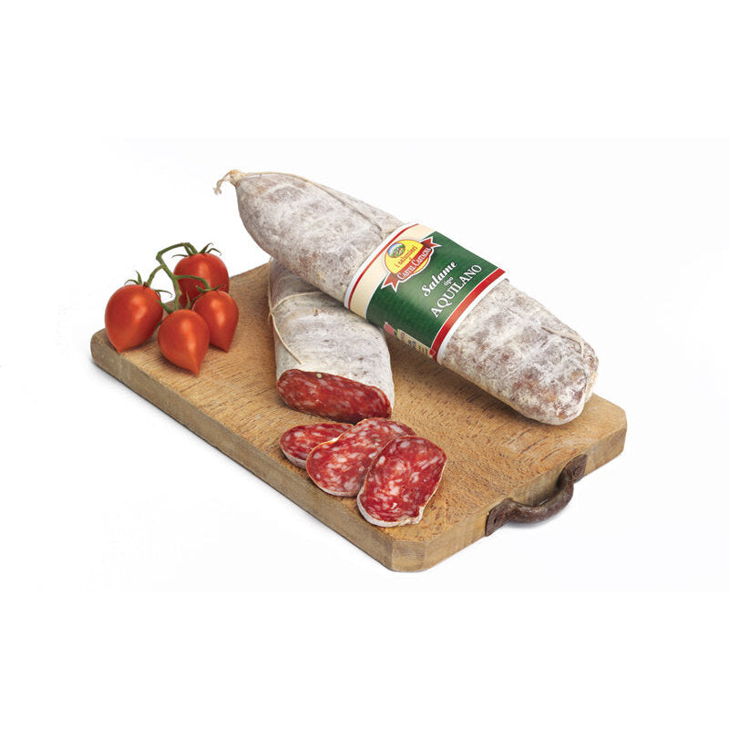 Confezione orientativa di Salame aquilano del I salumieri di Castel Castagna, Italia