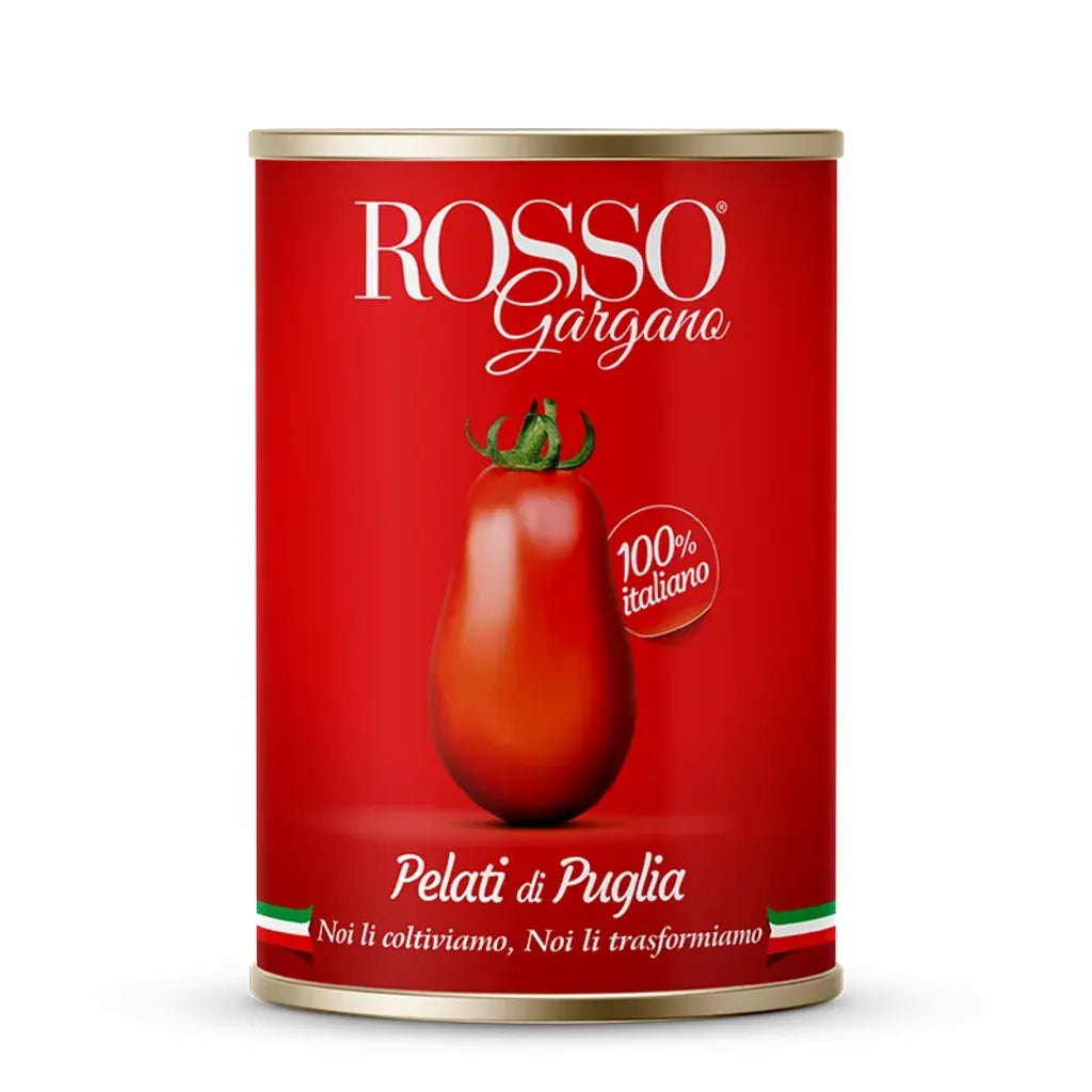 Confezione orientativa di Pplati di Puglia del consorzio Rosso Gargano, Foggia (Puglia), Italia