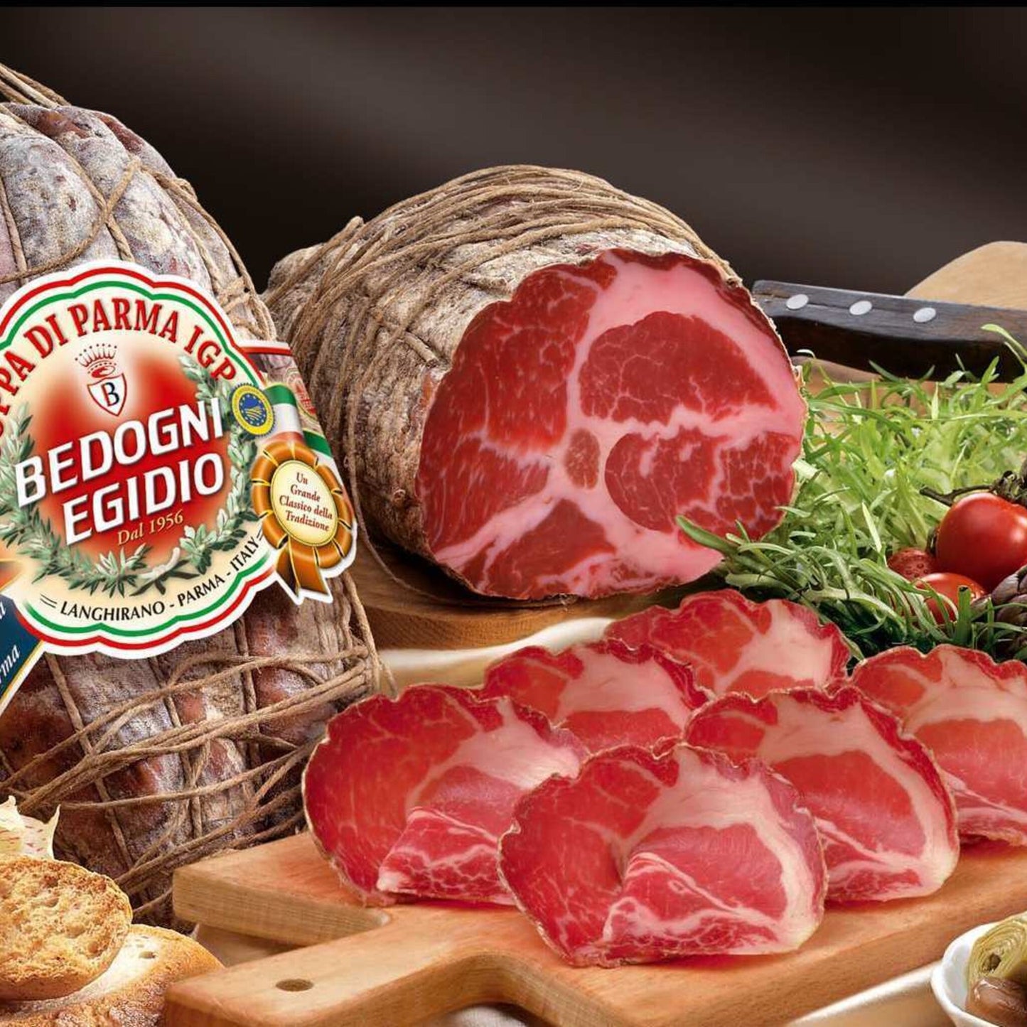 Confezione orientativa di Coppa di Parma IGP di Bedogni Egidio, Italia