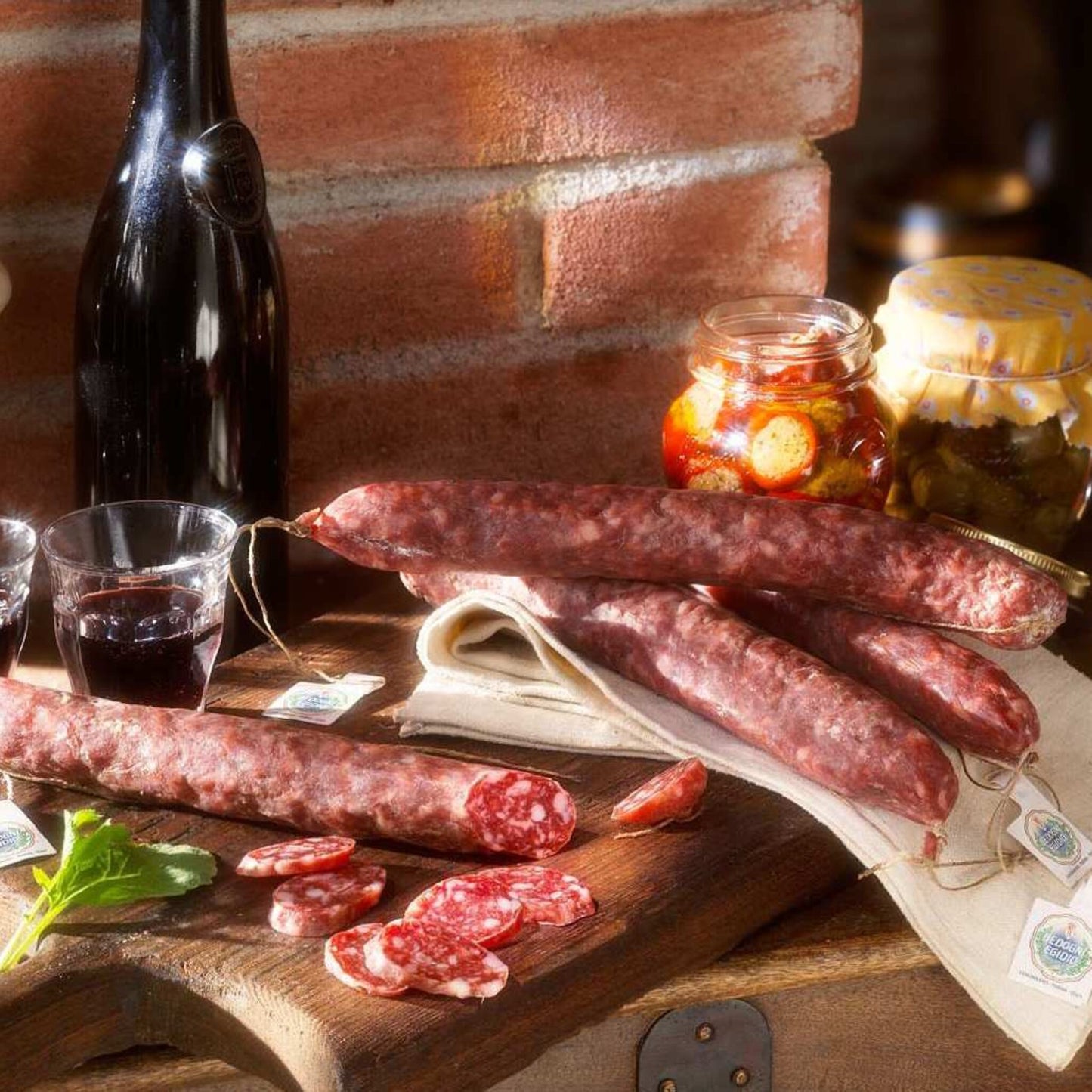 Confezione orientativa di Salame strolghino IGP di Bedogni Egidio, Italia