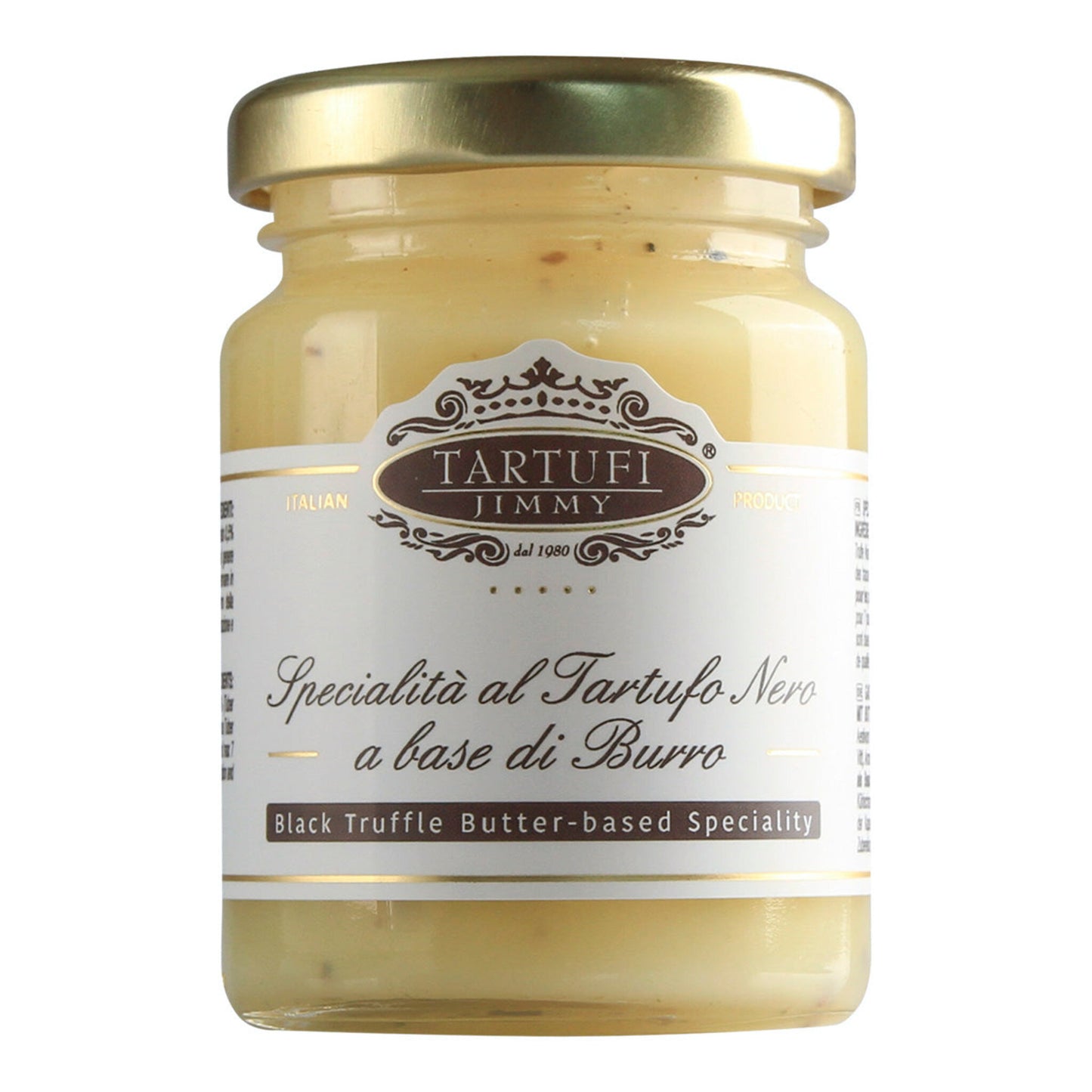 Confezione orientativa di Burro al tartufo nero de Tartufi Jimmy, Italia
