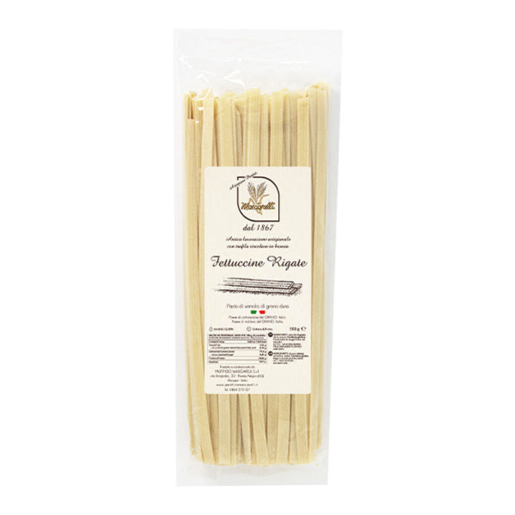 Confezione orientativa di Fettuccine rigate di Pastificio Masciarelli