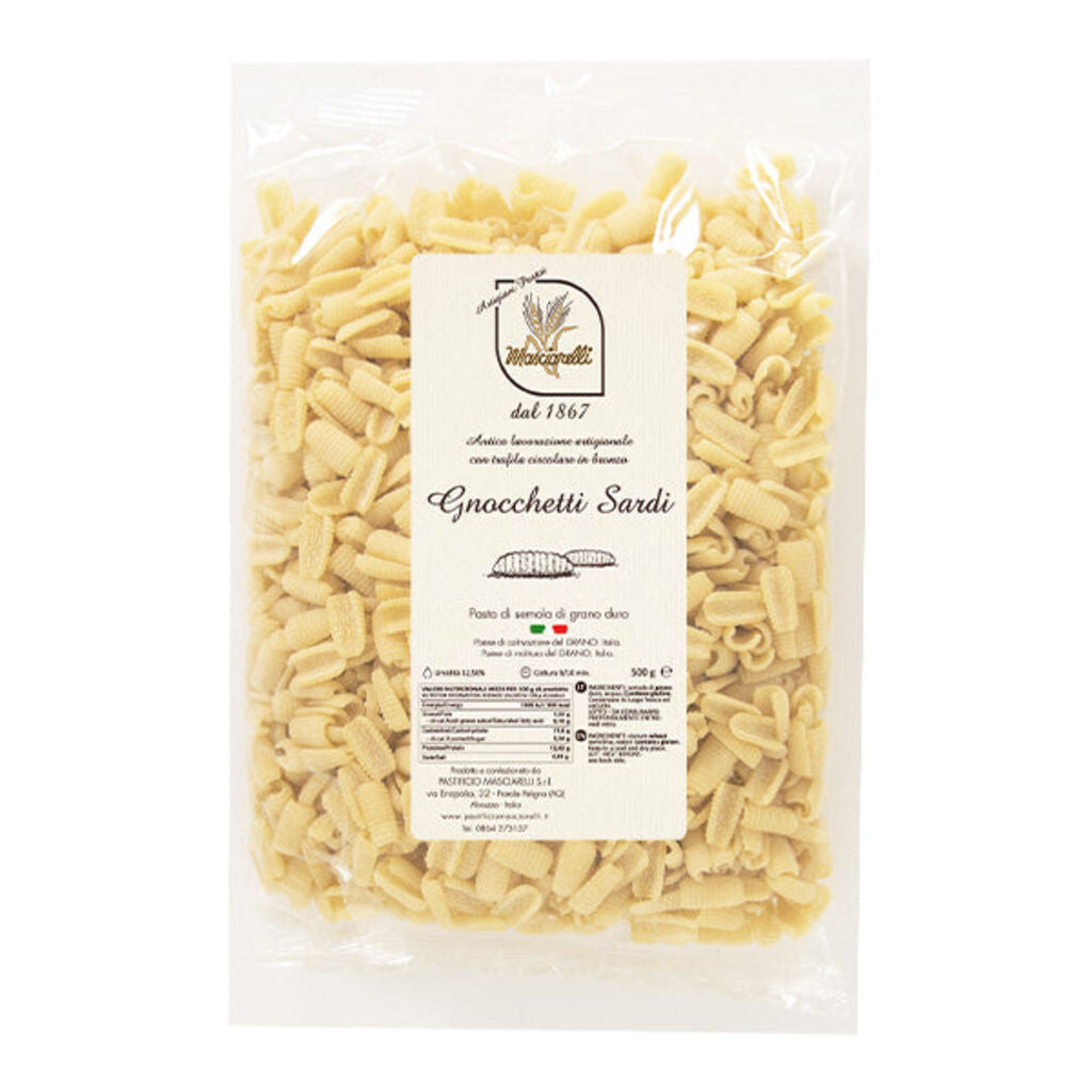 Confezione orientativa di Gnocchetti Sardi di Pastificio Masciarelli