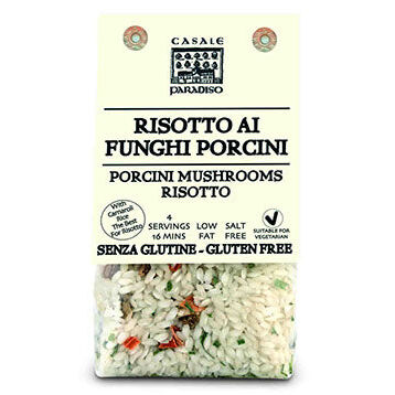Confezione orientativa di Risotto ai funghi porcini de Casale Paradiso, Italia