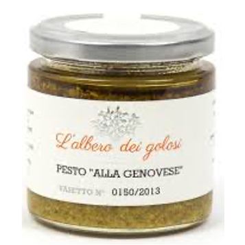 Confezione orientativa di Pesto alla genovese de l'Albero dei golosi, Italia