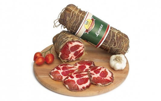 Confezione orientativa di Lonza intera del I salumieri di Castel Castagna, Italia