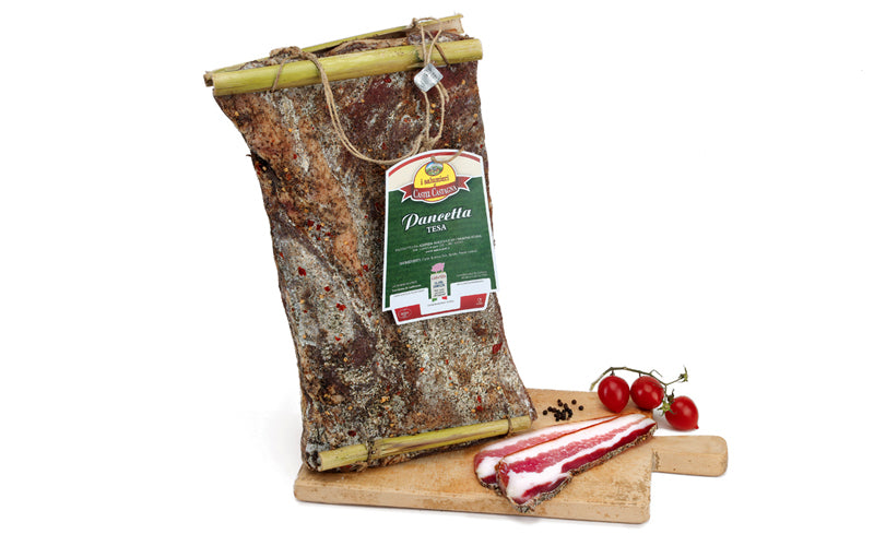 Confezione orientativa di Pancetta tesa del I salumieri di Castel Castagna, Italia