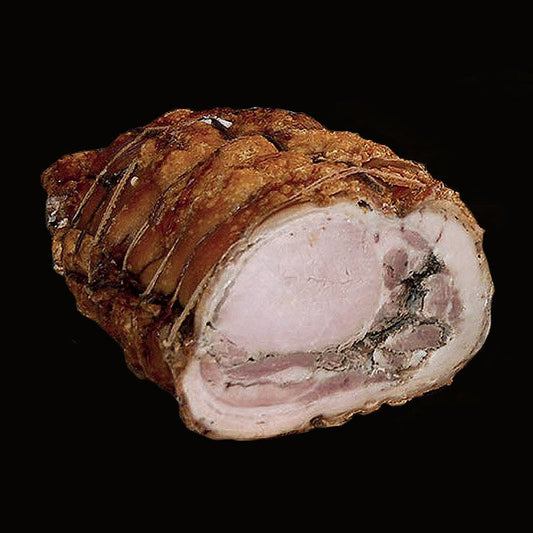 Porchetta arrotolata con cotenna