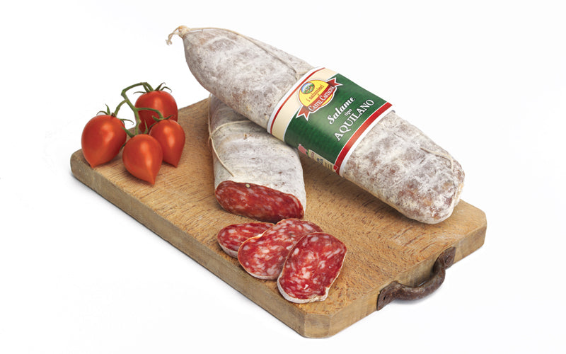 Confezione orientativa di Salame aquilano del I salumieri di Castel Castagna, Italia