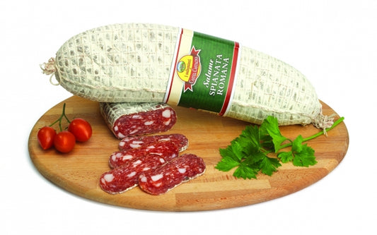 Confezione orientativa di Salame spianata romana del I salumieri di Castel Castagna, Italia