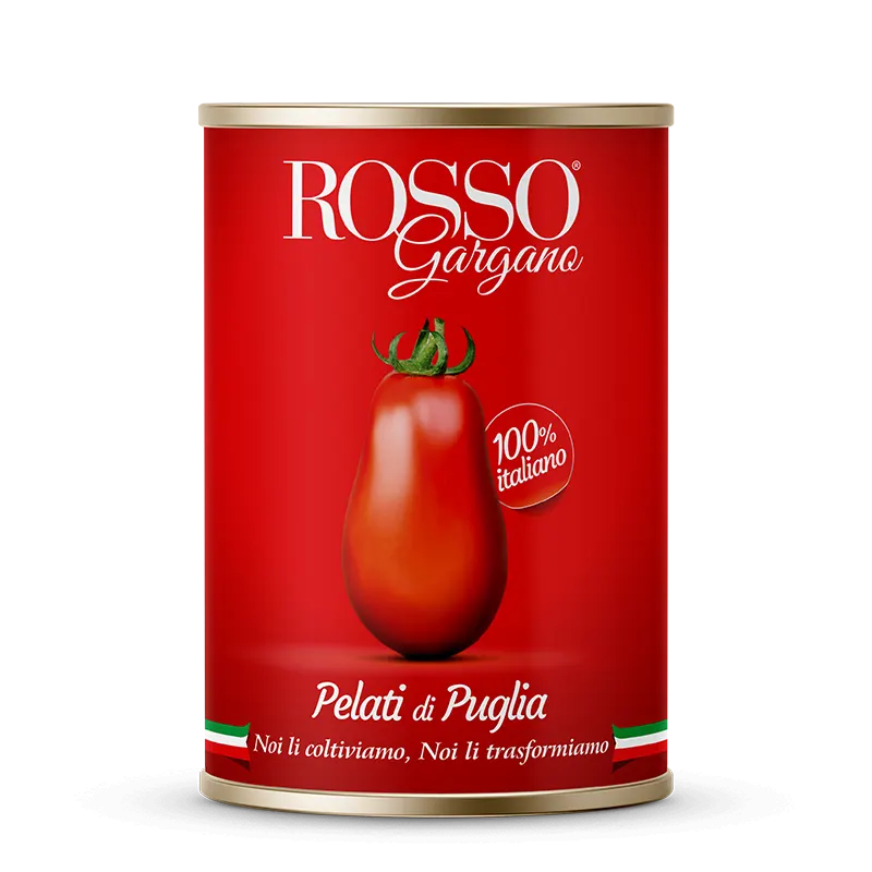 Confezione orientativa di Pplati di Puglia del consorzio Rosso Gargano, Foggia (Puglia), Italia