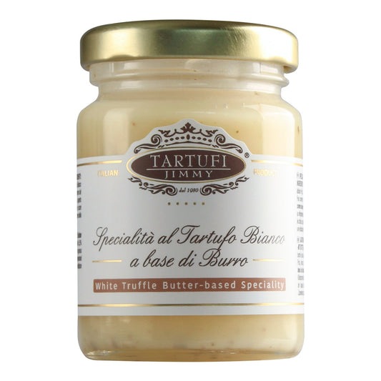 Confezione orientativa di Burro al tartufo bianco de Tartufi Jimmy, Italia