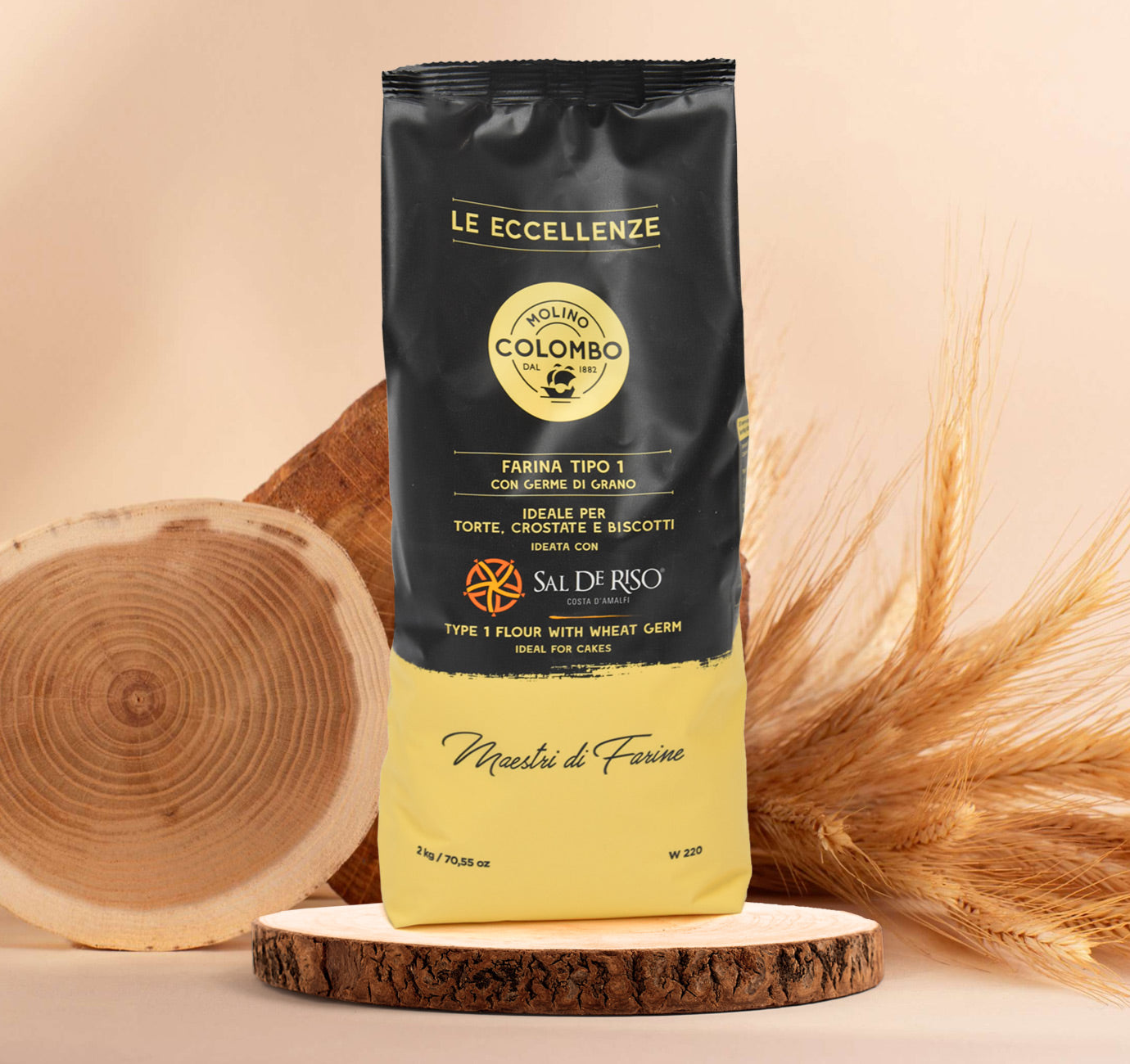 Confezione orientativa di Farina tipo "1" Sal De Riso del Molino Colombo, Italia