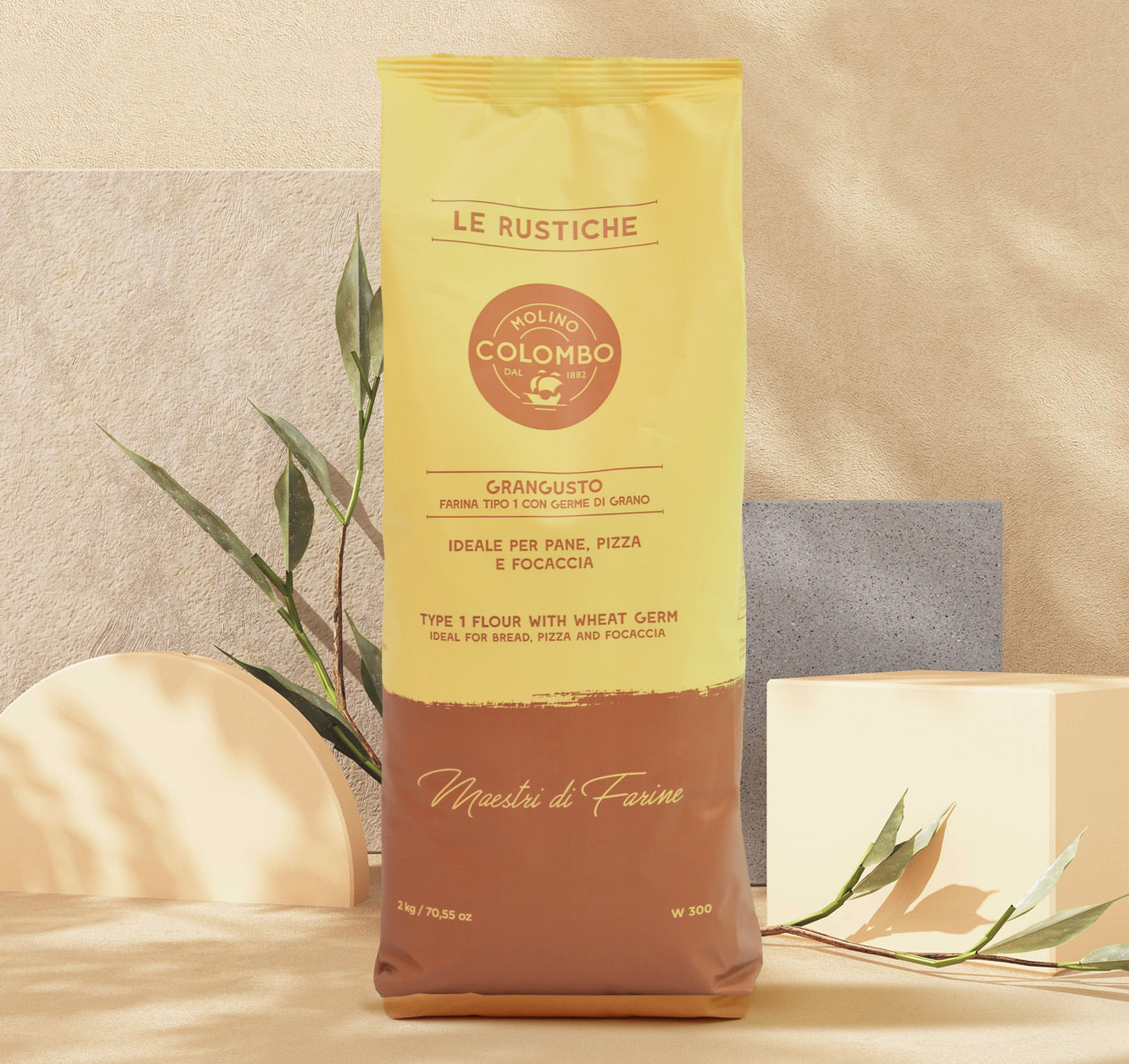 Confezione orientativa di Farina tipo "1" Grangusto del Molino Colombo, Italia