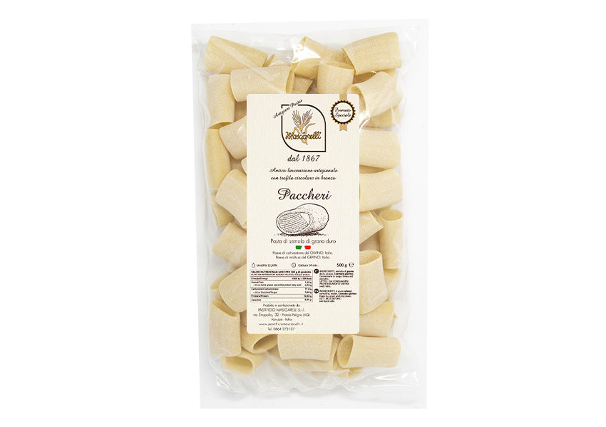 Confezione orientativa di Paccheri di Pastificio Masciarelli