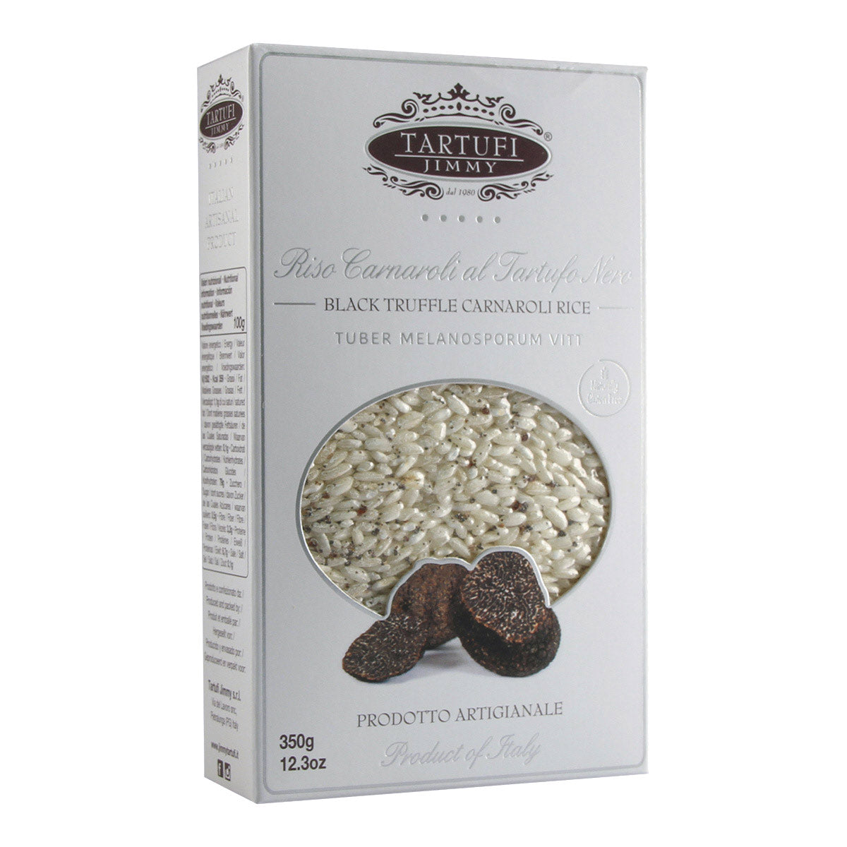 Confezione orientativa di Riso carnaroli al tartufo nero de Tartufi Jimmy, Italia