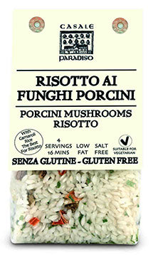 Confezione orientativa di Risotto ai funghi porcini de Casale Paradiso, Italia
