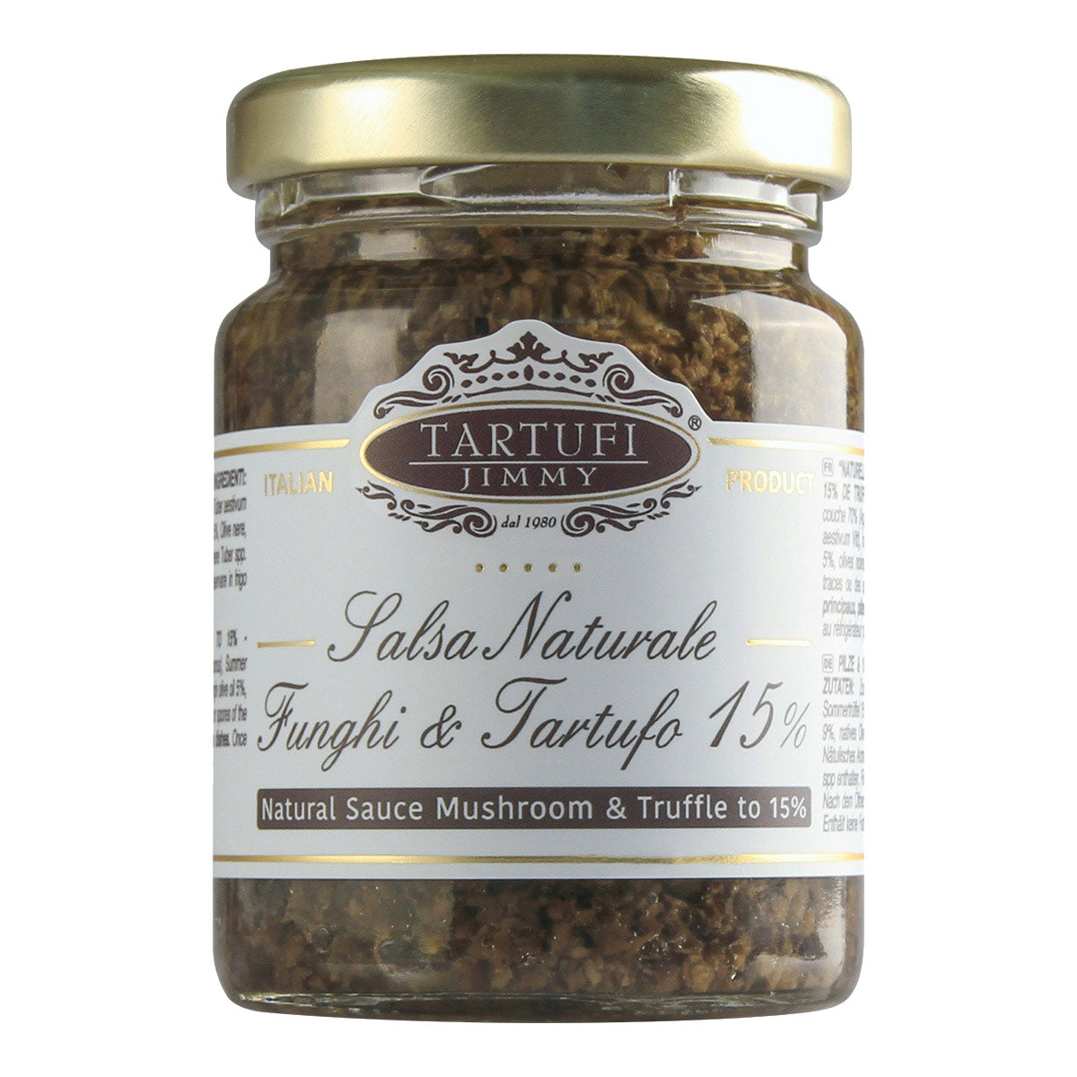 Confezione orientativa di Salsa naturale funghi e tartufo 15% de Tartufi Jimmy, Italia
