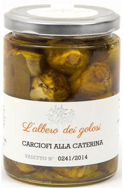 Confezione orientativa di Carciofi alla Caterina de l'Albero dei golosi, Italia