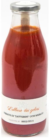 Confezione orientativa di Sugo pomodorini e basilico de l'Albero dei golosi, Italia