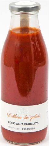 Confezione orientativa di Sugo all'arrabbiata de l'Albero dei golosi, Italia